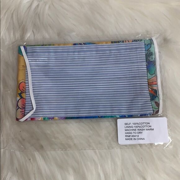 Johnny Was Floral Print Cotton Sateen Face… - Picture 4 of 5